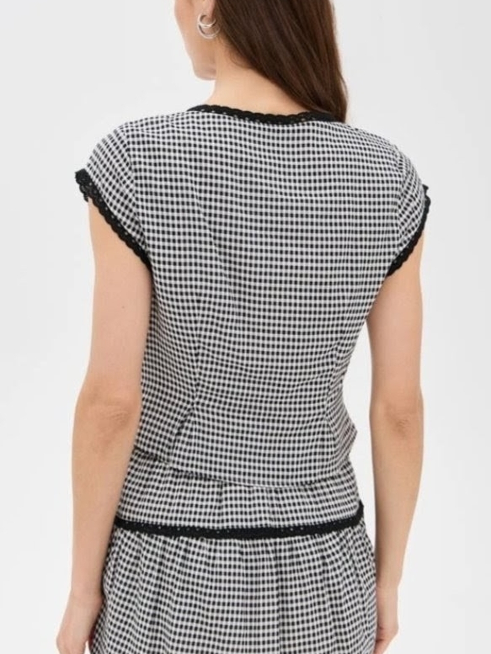 Reformation Valetta Two Piece In Remy Check - Size 6 - Picture 2 of 12